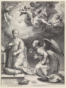 A Anunciação de Hendrick Goltzius