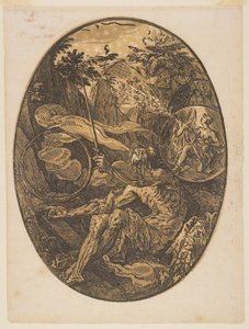 Demogorgon na Caverna da Eternidade, de The Deities de Hendrick Goltzius