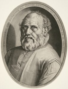 Dirck Volckertsz. Coornhert (sem moldura) de Hendrick Goltzius
