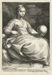 Erato
As nove musas (título da série) de Hendrick Goltzius