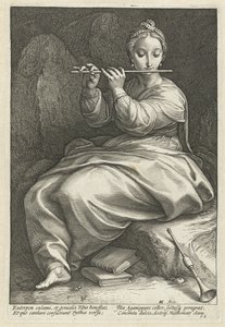 Euterpe
As nove musas (título da série) de Hendrick Goltzius