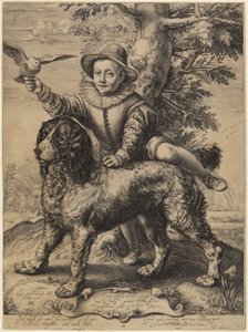 Frederick de Vries com o cão de Goltzius