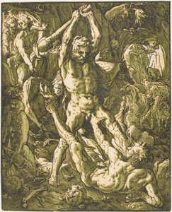 Hércules Matando Cacus de Hendrick Goltzius