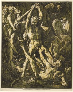 Hércules matando Caco de Hendrick Goltzius