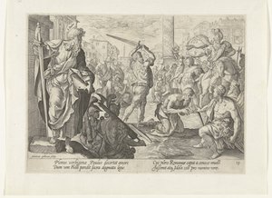 O martírio de Paulo
O martírio de (Cristo e?) os apóstolos (título da série) de Hendrick Goltzius