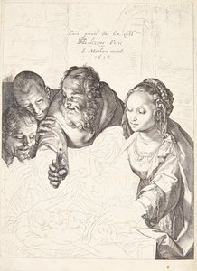A adoração dos pastores de Hendrick Goltzius