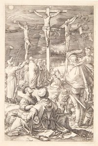 Jesus na cruz de Hendrick Goltzius