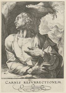 Judas Tadeu, folha 12 da série «Cristo, os doze apóstolos e Paulo» de Hendrick Goltzius
