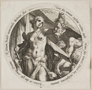 Judite com a cabeça de Holofernes de Hendrick Goltzius