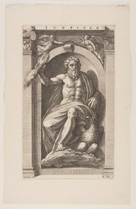 Júpiter, de Oito Deuses Pagãos de Hendrick Goltzius