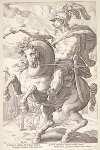 Marco Cúrcio de Hendrick Goltzius