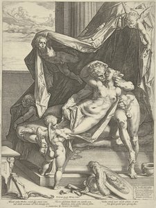 Marte e Vénus de Hendrick Goltzius