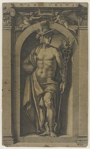 Mercúrio Marcus (título no objeto) de Hendrick Goltzius