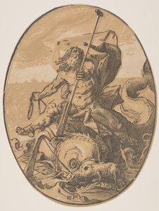 Oceanus, de The Deities de Hendrick Goltzius
