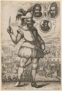 Plutão, estampa 3 da série «Oito divindades antigas» de Hendrick Goltzius