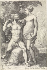 Plutão e Proserpina
Pares de deuses (título da série) de Hendrick Goltzius