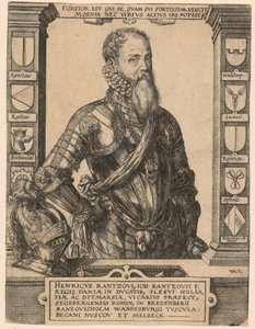 Retrato de Henricus Rantzovius [Heinrich von Rantzau] de Hendrick Goltzius