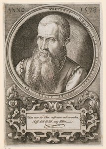 Retrato de Jan Goltz II [Jan Gols; Johan Gols] de Hendrick Goltzius