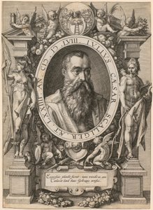 Retrato de Júlio César Scaliger de Hendrick Goltzius