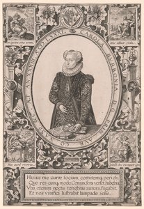 Retrato de Charlotte de Bourbon de Hendrick Goltzius