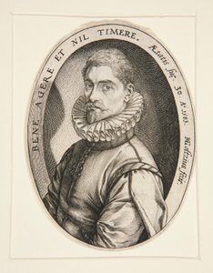 Retrato de Hieronymous Scholiers de Hendrick Goltzius