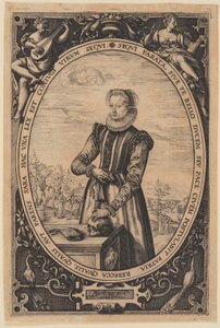 Retrato de Josina Hamels de Hendrick Goltzius