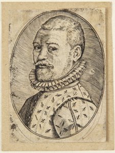 Retrato de um homem voltado para a esquerda de Hendrick Goltzius