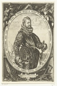 Portret van Jacques de la Faille de Hendrick Goltzius