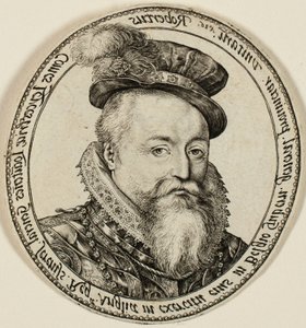 Robert Dudley, Conde de Leicester (1532-1588), Nobre Inglês, Governador-Geral das Províncias Unidas em 1585-1587 de Hendrick Goltzius