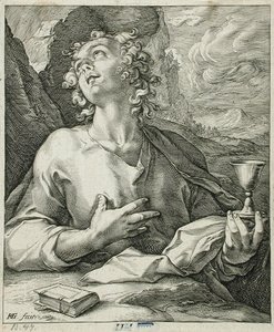São João Evangelista de Hendrick Goltzius