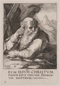 Santo André, de Cristo, os Apóstolos e São Paulo com o Credo de Hendrick Goltzius