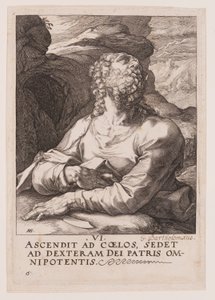 São Bartolomeu, de Cristo, os Apóstolos e São Paulo com o Credo de Hendrick Goltzius