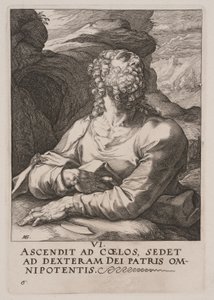 São Bartolomeu, de Cristo, os Apóstolos e São Paulo com o Credo de Hendrick Goltzius