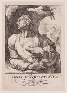 São Judas Tadeu, de Cristo, os Apóstolos e São Paulo com o Credo de Hendrick Goltzius