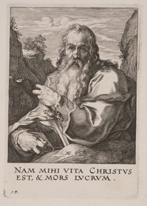 São Paulo, de Cristo, os Apóstolos e São Paulo com o Credo de Hendrick Goltzius