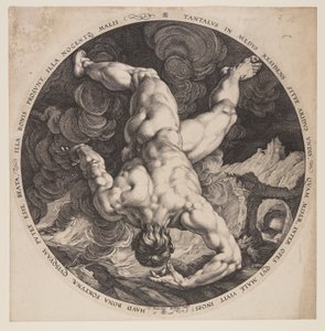 Tântalo, de Os Quatro Desgraçados de Hendrick Goltzius