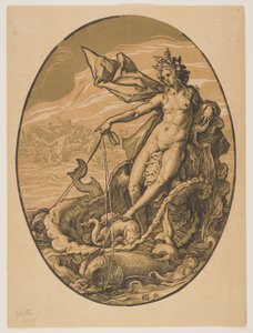 Tétis, de As divindades de Hendrick Goltzius
