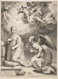 A Anunciação de Hendrick Goltzius