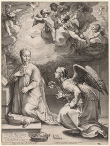 A Anunciação de Hendrick Goltzius