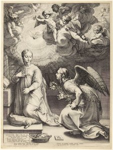 A Anunciação de Hendrick Goltzius