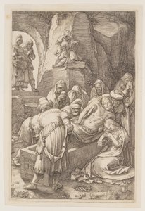 O Sepultamento, de A Paixão de Hendrick Goltzius