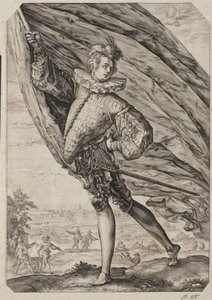 O grande porta-estandarte de Hendrick Goltzius
