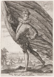 O grande porta-estandarte de Hendrick Goltzius