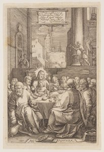A Última Ceia, de A Paixão de Hendrick Goltzius