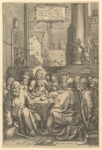 A Última Ceia, de "A Paixão de Cristo" de Hendrick Goltzius