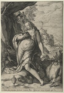 A Madalena em penitência de Hendrick Goltzius
