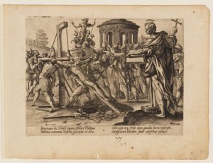 O Martírio de São Filipe, de O Martírio de Cristo e dos Apóstolos de Hendrick Goltzius