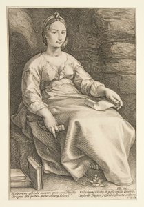 As Nove Musas: Melpomene, #3 de uma série de 9 de Hendrick Goltzius