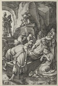 A Paixão: O Sepultamento de Hendrick Goltzius