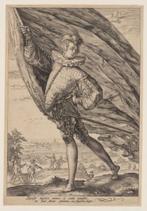 O porta-estandarte de Hendrick Goltzius